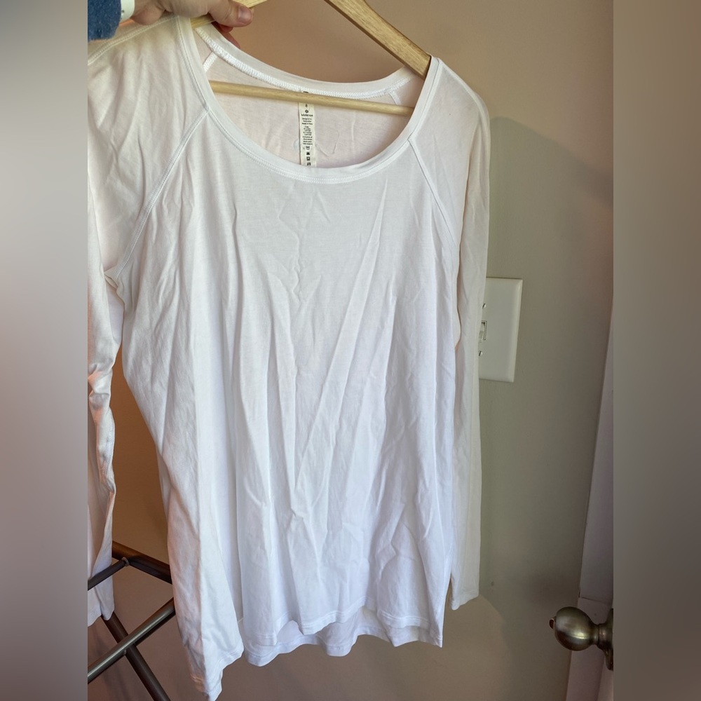 Lululemon Long Sleeve White Size 8 - Picture 6 of 16